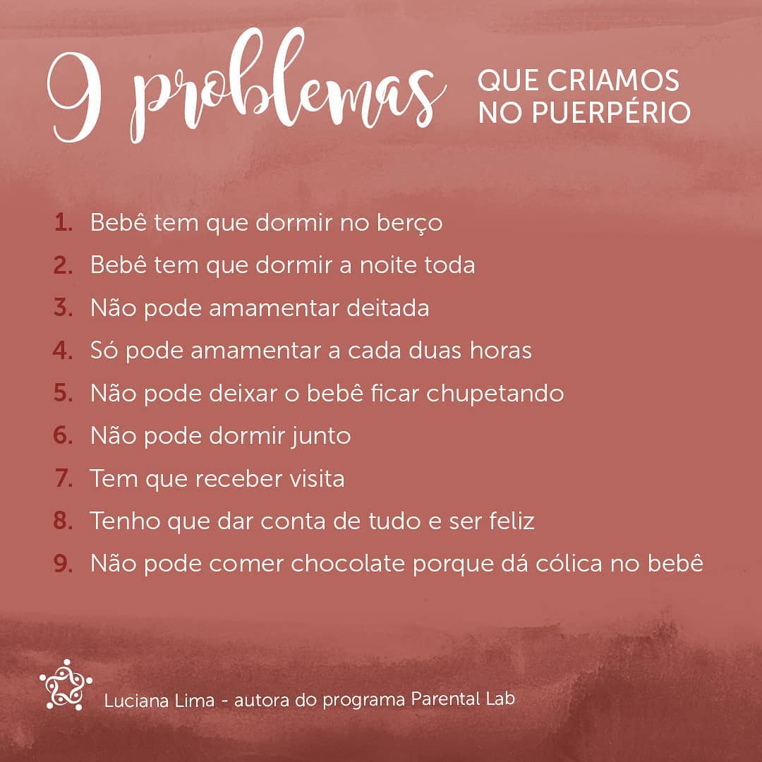 Puerpério: suas regras ou as necessidades do bebê?