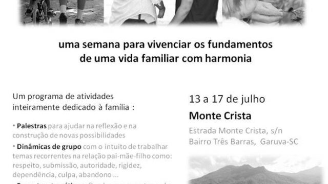 Escola de pais – um tempo pras coisas simples da vida